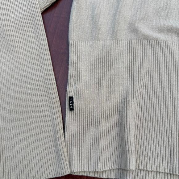 BCBG Max Azria Beige Silk Blend Embroidered Cardigan XL - Picture 7 of 8